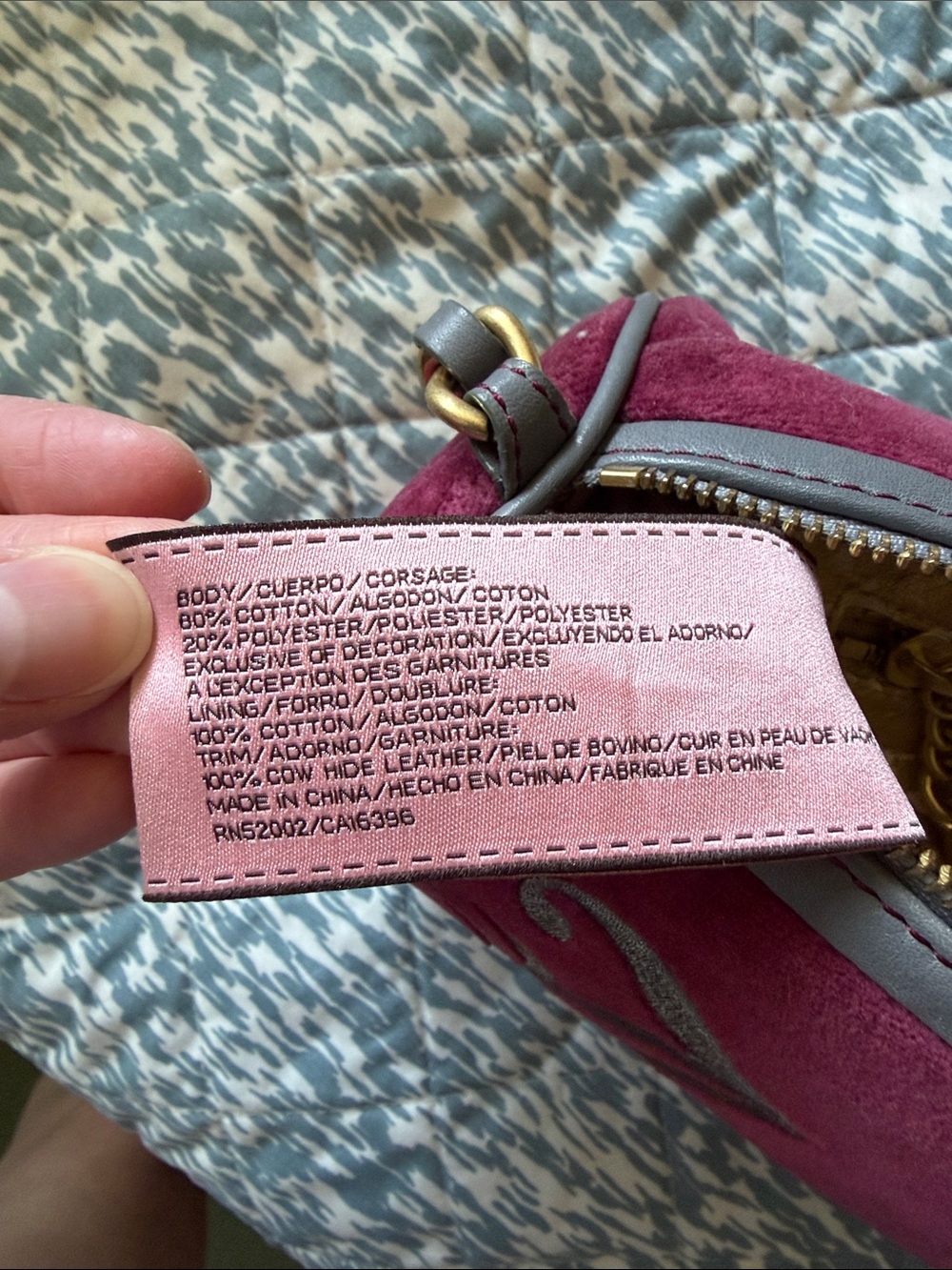 Vintage Juicy Couture Plush Velour Burgundy Barrel Bag with Chain Strap - Picture 9 of 10